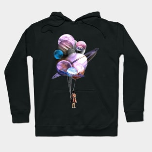 planets balloons Hoodie